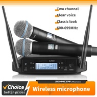 NEW! GLXD24 Beta58 Professional Dual Wireless Microphone karaoke Home System Stage Performances UHF Dynamic 2 Channel Handheld