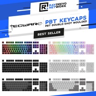 Tecware PBT Keycap Set [Black/White/White-Gray/Black-Gray/Pudding Black/Pudding White]