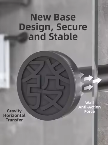 No-Drill Adjustable Rod Batoom Curtain Rod Clothes Hanger Bar Closet Hanging Rod Drng Line Straight 