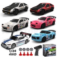 1/24 RC 4WD GTR Drift Racing Car High-quality AE86 Car Model Toy Ford Mustang Sport Style Remote Con