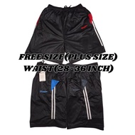 【PLUS SIZE ETO SHORT PANTS】Free Size Men Two Lines Short Pants Suitable for Waist 28-36 InchSeluar P