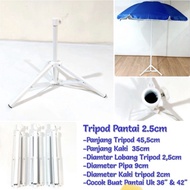 Beach Umbrella Support Tripod Legs Hole Diameter 2.5 cm