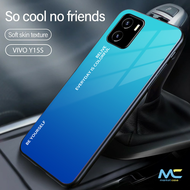 Softcase Kaca Premium / Premium Glass  Vivo Y15S [MK489] - Case Lucu - Case Hp - Casing Handphone - Case Kece - Casing Handphone Vivo Y15S - Case Handphone Vivo Y15S - Sarung Hp - Case Vivo Y15S Pelindung Hp Vivo Y15S Case Motif Vivo Y15S Gradient Case