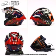 Bilmola รุ่น One Piece Veloce | One Piece Fime Red  หมวกกันน็อก XS-3XL นวมถอดซักได้  สำหรับคนใส่แว่น