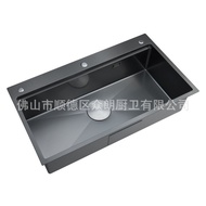Stainless Steel Embossed304Replacement Black King Kong Dishwasher Sink49Honeycomb Large Single Slot*