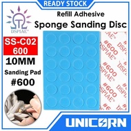 DSPIAE Sponge Sanding Pad 10mm 600 Self adhesive sponge sanding disc [SS-C02-600] Refill Sanding Pen