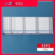 TCL TV Led Bar 55P3, 55A950C, 55V1, 55BX7600 - 9 Bars 4 Bulbs 6V LENGTH 52,3 CM