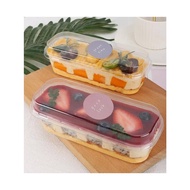 280ML Transparent Long Cake Box Ice Cream Fruit Cheesekut Boxes Mousse Pudding Tiramisu Packaging Bo