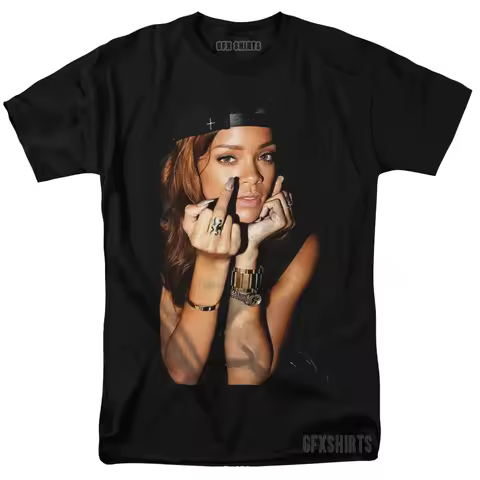 Rihanna Shirt, Concert Tour Merch Vintage Poster Graphic Design, Art Trend, Streetwear, Comfortable 