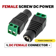 HIKVISION CCTV Analog Connector DC Jack/DC Power Female Connector Adapter Plug Cable Screw