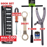 MATA ORIGINAL UNIVERSAL CVT Tracker PACKAGE + 39-41 Key + 10 Pcs 8-24 mm Socket Wrench Set + 8mm T-W