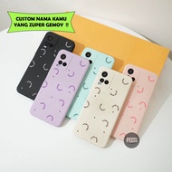 Custom Your Name Softcase Macaron (MC-1) For Oppo A95 A16 A74 RENO 6 5 5F Vivo Y15S Y21 Y21S Y53S Y5