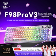 AULA F98Pro V3 3-Mode Wireless Bluetooth Mechanical Keyboard | TFT Display RGB Backlit Full-Key Hot-