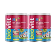 พร้อมส่ง biovitt Hi+ Pea Plant Protein and Berry สำหรับเด็กทุกวัย โปรตีนพืช รสเบอร์รี่ ชนิดชงดื่ม แ