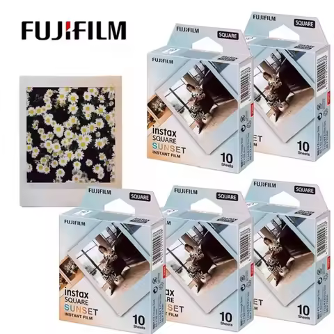 Original Fujifilm Instax SQUARE Sunset Photo Paper 10-50 Sheets for Fujifilm Instax SQUARE SQ6 SQ10 