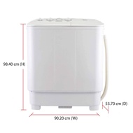 Midea 13Kg Semi auto Washing Machine MSW-1308P(Mesin Basuh/洗衣机)