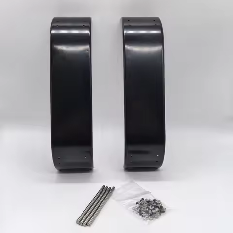 1:14 Scale Metal Dual Axis Fender 2pcs for 1/14 Tamiya RC Trailer Dump Truck Car for LESU For SCANIA