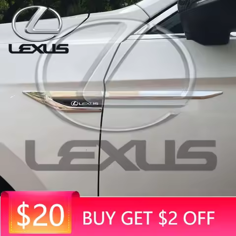 Emblems 2Pcs Car Fender Metal Badge Sticker Decorative Decals For Lexus F SPORT LBX NX RX 350h 450h 