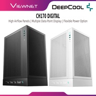 DEEPCOOL CH170 DIGITAL ITX DESKTOP PC CASING / CASE WITH FULL SIZED AIR COOLING | MULTIPLE DATA POIN