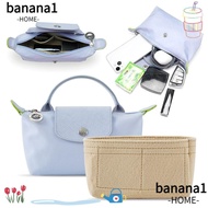 BANANA1 Insert Bag, Portable Multi-Pocket Linner Bag, Durable Storage Bags Felt Travel Bag Organizer Longchamp Mini Bag