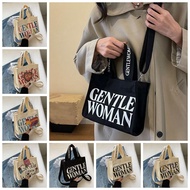 GYYT Printing Gentlewoman Canvas Bag Small Thai Print Messenger Bag Simple Crossbody Bag Letter Tote