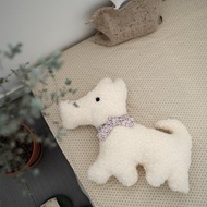 西高地毛絨抱枕 兒童房可愛玩偶 沙發靠墊辦公室汽車腰靠