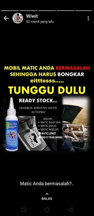 CAIRAN OLI ADDITIF GEARBOX MOBIL MATIC/GC MAXPRO 75 ML/OBAT ANTI LEMOT ANTI DELAY/CAIRAN AJAIB GEARB