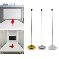 [Shamjina] Indoor Flag Pole Holder Table Flag Stand Office Sturdy Portable Metal Indoor Tabletop Sma