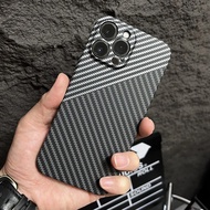 Carbon Fiber Texture Phone Case For iPhone 13 Pro Max 11 12 Pro XS Max XR X Shockproof PC Hard Back Cover Slim Protective Casing Case