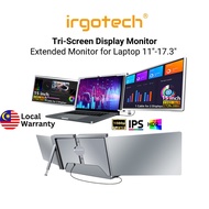 IRGOTECH Tri Screen Display Dual Portable Monitor Laptop, Extended Laptop Monitor, Triple Display Sc