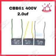 CBB61 400v starting capacitance AC Fan Capacitor 400V CBB Motor hjxrhgal Run Capacitor 2.0UF