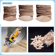 [mojotorw7] 100Pcs Wood Joining Biscuits DIY Crafting Projects Wood Board Docking Tool
