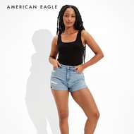 American Eagle Stretch Curvy Denim Mom Shorts กางเกง ยีนส์ ผู้หญิง ขาสั้น เคิร์ฟวี่ มัม (EWSS 033-6983-466)