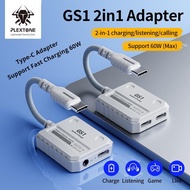 Plextone GS1 Type 60W Audio Jack Gaming Audio + Charge Adapter Android Phone Mobile Gaming