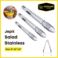 Stainless Steel Food Tongs Stainless Steel BBQ Cake Salad Tongs SALAD Tongs/