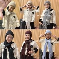 Adult beanie and scarf set | Hat hat | Knitted hat | Bromo bromo bromo | Dieng | Thick Thickness | W