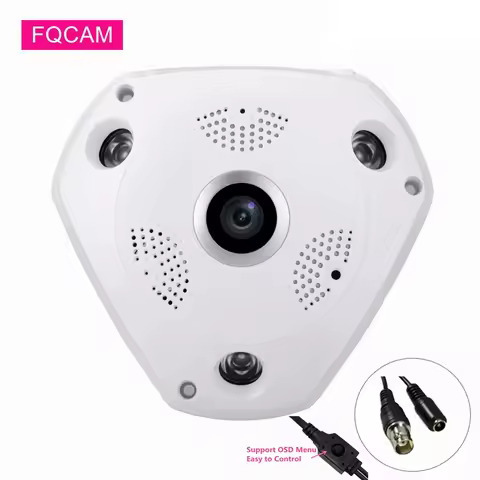 5MP AHD Dome Cameras Home Security Night Vision 1.56mm/1.7mm Fisheye Leds ABS Plastic Shell Indoor C