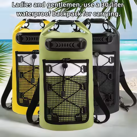 Waterproof 30L Dry Bag Backpack Women's Men's Floating Kayaking Rafting Surfing Boating Hiking Rafti