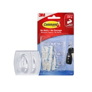 3M Command Clear Mini Hooks Decorating Clips Damage-Free Hanging Cable Hook  Traceless Clear Plastic