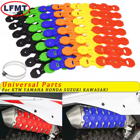 Motorcycle Exhaust Shield Muffler Pipe Cover Protector For HUSQVARNA HUSABERG 125-501 FE TE FC TC FX