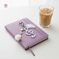[HWETR] Creative Musical Notes Wings Keychain for Purse Bapa Bag Pendant Exquisite Gift for Loved On