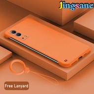 Jingsanc Ốp Điện Thoại Cho VIVO Y72 5G/Y52 5G [Dây Đeo Miễn Phí] Ốp Nhựa Mờ Không Viền Siêu Mỏng Ốp 