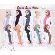 BORONG - INSTANT BAWAL EASY CLARA PINLESS HIJAB (WITH INNER)