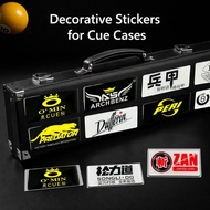 3D Billiard Cue Case Sticker Pool Cue Box Decal Epoxy Waterproof 8 Ball 9 Ball Snooker Cue Stick Spo