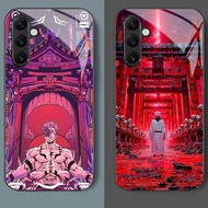Jujutsu kaisen 46 Glass Phone Case For Samsung Galaxy A55 A54 A35 A36 A14 A53 A15 A34 A25 A06 A05 A0