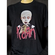 เสื้อยืดโอเวอร์ไซส์เสื้อยืดคอกลมเสื้อวงนำเข้า Korn See You on the Other Side Nu Metal Limp Bizkit Pa