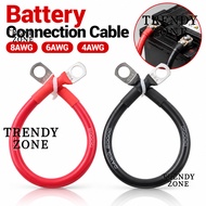 TRENDYZONE 1Pcs Battery Connection Cable, Soft Silicone Tinned Copper Battery Connection Wire,  Red 