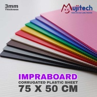 Impraboard 50x75 CM INFRABOARD 3MM THICK PLASTIC CARTON SHEET BANNER