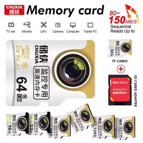 TF Card 32GB 16GB 64GB Class 10 Micro Flash Memory Card 32GB 128G 256G HIgh Speed Mini SD Cards Moni