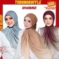 OMBRE BY TUDUNG RUFFLE Plain Square Scarf Bidang 46